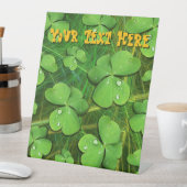 Green Shamrock St Patrick's iPhone 5 Hoesje-Mate Reclamebord Met Voetstuk (Insitu)