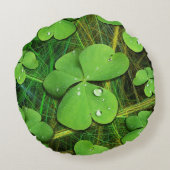 Green Shamrock St Patrick's iPhone 5 Hoesje-Mate Rond Kussen (Achterkant)