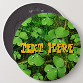 Green Shamrock St Patrick's iPhone 5 Hoesje-Mate Ronde Button 6,0 Cm (Voorkant /achterkant)