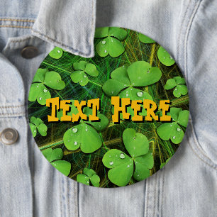 Green Shamrock St Patrick's iPhone 5 Hoesje-Mate Ronde Button 6,0 Cm