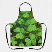 Green Shamrock St Patrick's iPhone 5 Hoesje-Mate Schort (Voorkant)