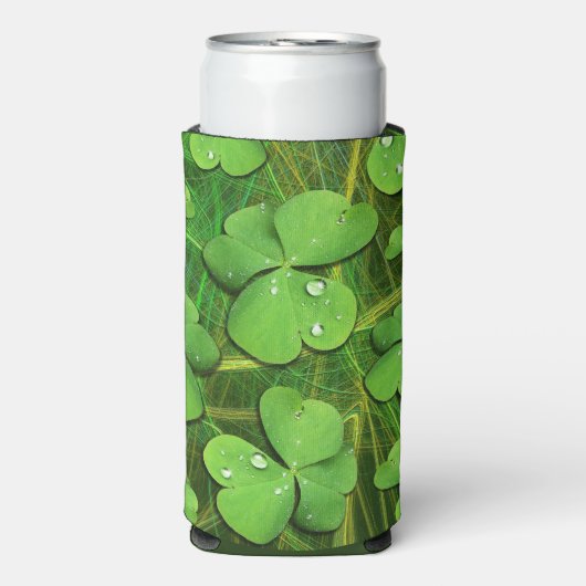Green Shamrock St Patrick's iPhone 5 Hoesje-Mate Seltzer Blikjeskoeler (Seltzer Voorkant)