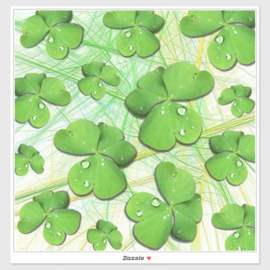 Green Shamrock St Patrick's iPhone 5 Hoesje-Mate Sticker (Vel)