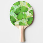 Green Shamrock St Patrick's iPhone 5 Hoesje-Mate Tafeltennisbatje (Voorkant)