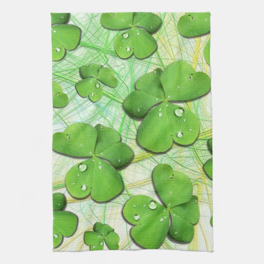 Green Shamrock St Patrick's iPhone 5 Hoesje-Mate Theedoek (Verticaal)