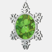 Green Shamrock St Patrick's iPhone 5 Hoesje-Mate Tin Sneeuwvlok Ornament (Rechts)