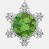 Green Shamrock St Patrick's iPhone 5 Hoesje-Mate Tin Sneeuwvlok Ornament (Voorkant)