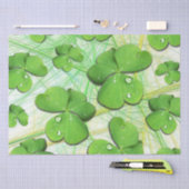 Green Shamrock St Patrick's iPhone 5 Hoesje-Mate Tissuepapier (Craft)