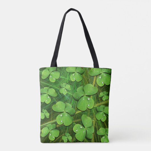 Green Shamrock St Patrick's iPhone 5 Hoesje-Mate Tote Bag (Achterkant)