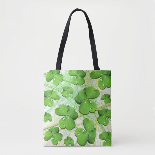 Green Shamrock St Patrick's iPhone 5 Hoesje-Mate Tote Bag (Voorkant)