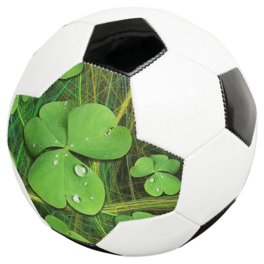 Green Shamrock St Patrick's iPhone 5 Hoesje-Mate Voetbal (Drie kwart)