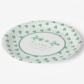 Green Shamrock St. Patrick's Irish Vrijgezellenfee Papieren Bordje (Gekanteld)