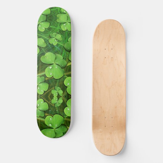 Green Shamrock St Patrick's Persoonlijk Skateboard (Voorkant)