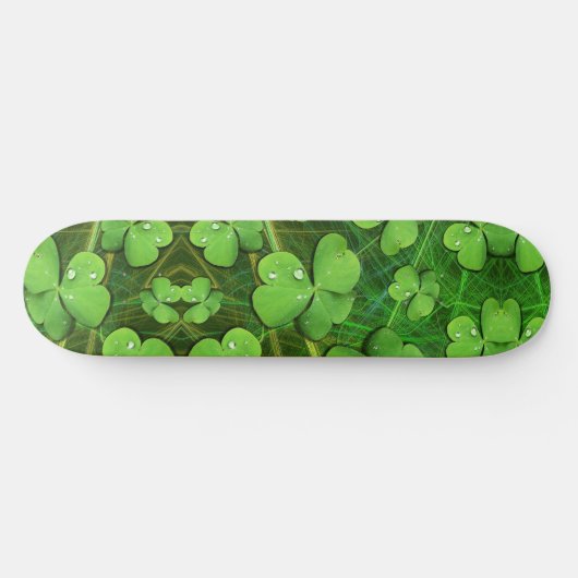 Green Shamrock St Patrick's Persoonlijk Skateboard (Horizontaal)