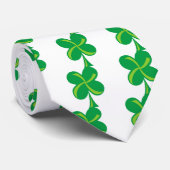 Green Shamrock Stropdas (Opgerold)