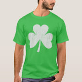 Green Shamrock T-shirt Distressed St Patrick's T-s (Voorkant)