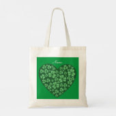 Green Shamrock Tote Bag (Achterkant)
