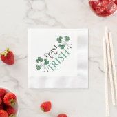 Green Shamrock Trots om Ierse papieren servetten t (Insitu)