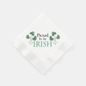 Green Shamrock Trots om Ierse papieren servetten t (Hoek)