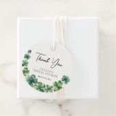 Green Shamrock Vrijgezellenfeest Dank u Bedankjes Labels (In situ)