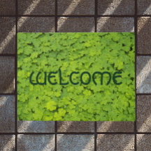 Green Shamrocks Floral Welcome