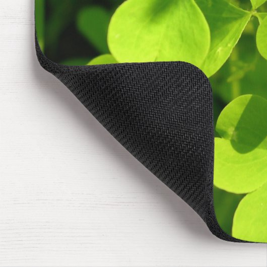 Green Shamrocks Irish Clover Monogram Mouse Mat Muismat (Hoek)