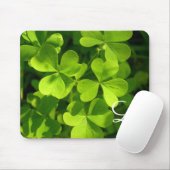 Green Shamrocks Irish Clover Monogram Mouse Mat Muismat (Met muis)