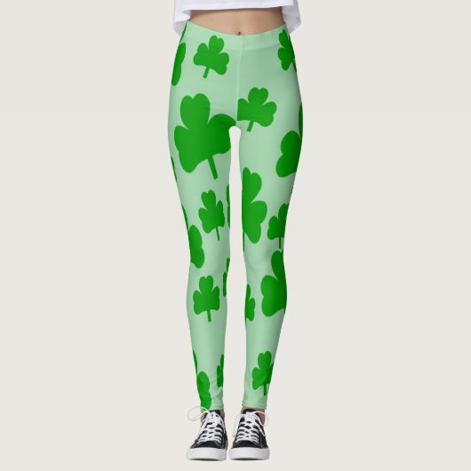 Green Shamrocks Leggings (Voorkant)