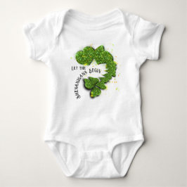 Green Shamrocks | Mousserende harten Baby Bodysuit