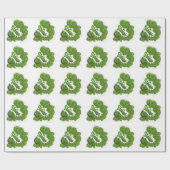 Green Shamrocks | Mousserende harten Shainte Cadeaupapier (Vlak)
