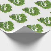 Green Shamrocks | Mousserende harten Shainte Cadeaupapier (Hoek)