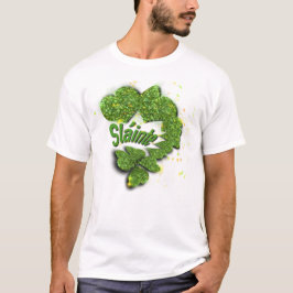 Green Shamrocks | Mousserende harten Shainte T-shirt