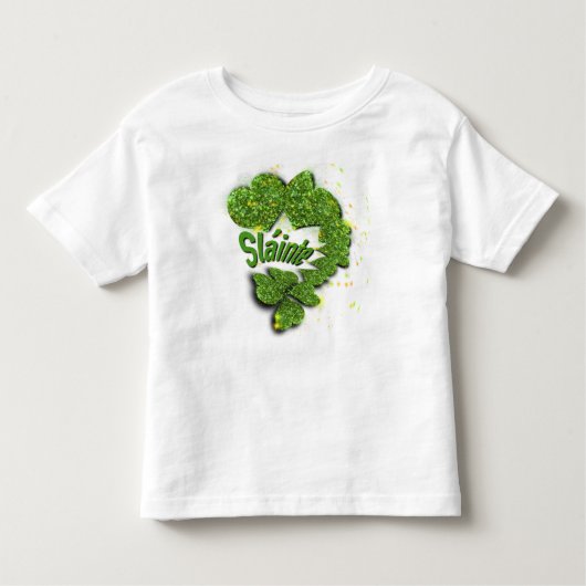 Green Shamrocks | Mousserende harten ShainteT-Shir Kinder Shirts (Voorkant)