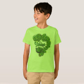 Green Shamrocks | Mousserende harten ShainteT-Shir T-shirt (Voorkant volledig)