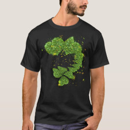 Green Shamrocks | mousserende harten T-shirt