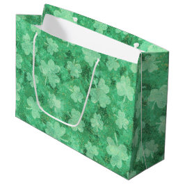 Green Shamrocks over Green Groot Cadeauzakje
