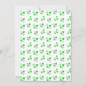 Green Shamrocks Pattern Kaart (Voorkant)