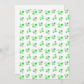 Green Shamrocks Pattern Kaart (Voorkant / Achterkant)