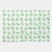 Green Shamrocks Pattern Kitchen Towel Theedoek (Horizontaal)