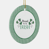 Green Shamrocks Proud tot Iers Ornament (Rechts)