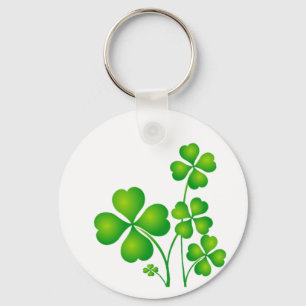 Green Shamrocks Sleutelhanger