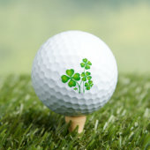 Green Shamrocks Sleutelhanger Golfballen (Insitu Shirt)