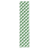 Green Shamrocks St. Patrick's Day Korte Tafelloper (Voorkant)
