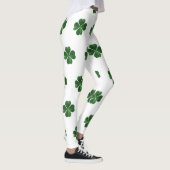 Green Shamrocks St. Patrick's Day Leggings (Rechts)