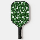 Green Shamrocks, St. Patrick's Day Pickleball Paddle (Achterkant)