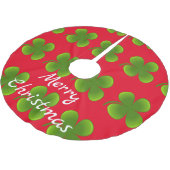 Green Shamrocks Thunder_Cove Kerstboom Rok (Gekanteld)