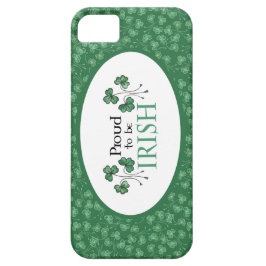 Green Shamrocks Trots om Ierse iPhone 5/5s Hoesje 