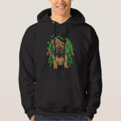 Green Shar Pei shamrock on St Patricks Day Shar Pe Hoodie (Voorkant)