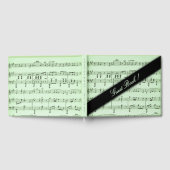 Green Sheet Music Guest Book Gastenboek (Volledig)
