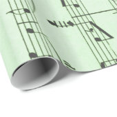 Green Sheet Muziek Cadeaupapier (Rol Hoek)